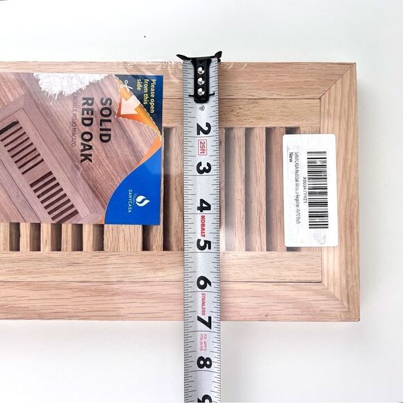 SANYCASA Red Oak Floor Register 4x10 Inch - Picture 7 of 7